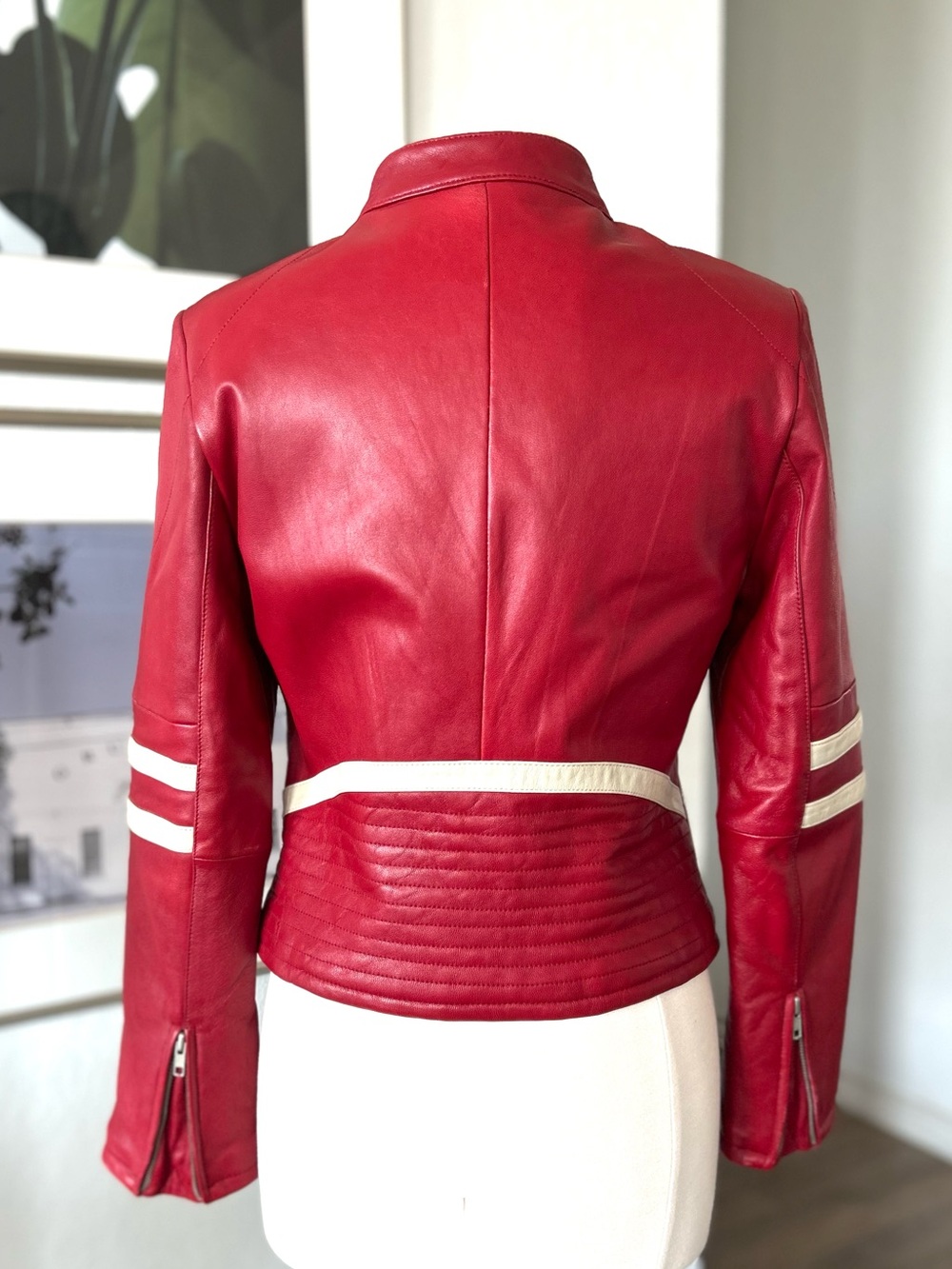 Wilson’s Maxima Cafe Racer Moto Biker Leather Jacket Sz M (READ) - Picture 6 of 16